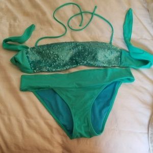 Victoria Secret mermaid bandeau bikini